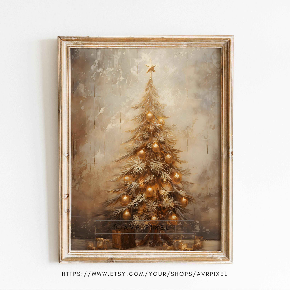 Vintage Christmas Bell Print: Farmhouse Holiday Wall Art (PDF Download)