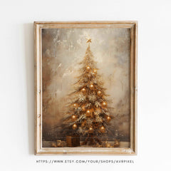 Vintage Christmas Bell Print: Farmhouse Holiday Wall Art (PDF Download)