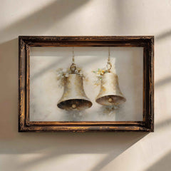 Vintage Christmas Bells Print: Farmhouse Holiday Wall Art (PDF Download)