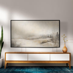 Neutral Abstract Artwork for Samsung Frame TV: Minimalist PDF Download for Modern Home Decor TVS12