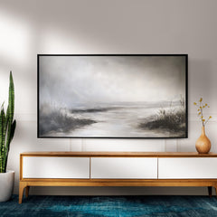 Samsung Frame TV Art | Abstract Neutral Modern organic Art | Modern Farmhouse Decor |Winter Landscape| Instant Download| TVS9