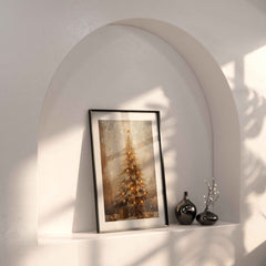 Vintage Christmas Bell Print: Farmhouse Holiday Wall Art (PDF Download)