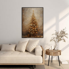 Vintage Christmas Bell Print: Farmhouse Holiday Wall Art (PDF Download)