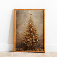 Vintage Christmas Bell Print: Farmhouse Holiday Wall Art (PDF Download)