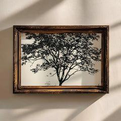 Minimalist Tree Silhouette Art Print: Nature-Inspired Wall Decor (Digital Download)