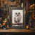 Muted Autumn Owl Wall Art - Festive Halloween Decor for Farmhouse  Country Home