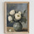 Vintage Peony Vase Wall Art Print for Dining Decor  Organic Still Life Decor  Digital Download