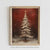 Vintage Farmhouse Christmas Wall Art Print - Rustic Red Winter Decor for Neutral Holiday Home